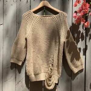Beige Knit Sweater